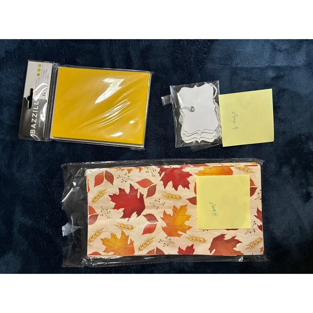 Crafting Supplies - Fall Bags, Envelopes and Cards, Tags